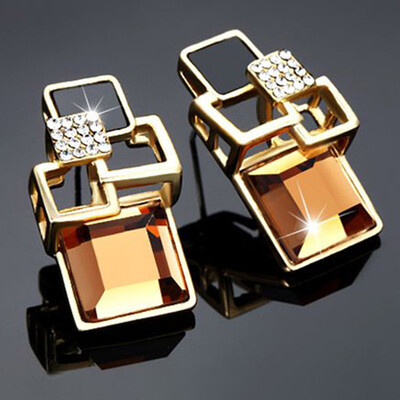 Fashion Vintage Long Square Crystal Earring Big Geometric Stud Earrings For Women Jewelry Girl Gifts
Fashion Vintage Long Square Crystal Earring Big Geometric Stud Earrings For Women Jewelry Girl Gifts