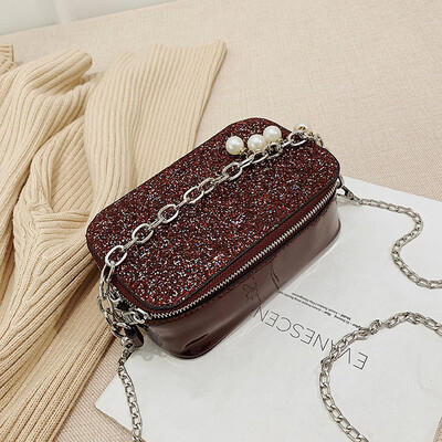 Tailored Fashion Women Pearl Crossbody Bag Sequins Chain Leather Colorful Messenger Bag
Tailored Fashion Women Pearl Crossbody Bag Sequins Chain Leather Colorful Messenger Bag