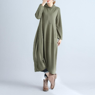 5 pieces of spring&autumn new retro solid color lantern skirt high collar temperament long skirt cotton&linen stitching lo
5 pieces of spring&autumn new retro solid color lantern skirt high collar temperament long skirt cotton&linen stitching lo