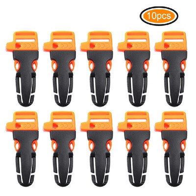 10pcs Outdoor Side Quick Release Plastic Buckles with Emergency Whistle for 20mm Paracord Bracelet
10pcs Outdoor Side Quick Release Plastic Buckles with Emergency Whistle for 20mm Paracord Bracelet