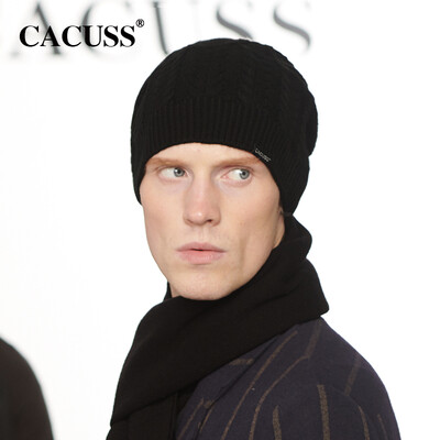 CACUSS Z0322 wool cap male winter solid color wool knit twist flower warm fashion hat black
CACUSS Z0322 wool cap male winter solid color wool knit twist flower warm fashion hat black