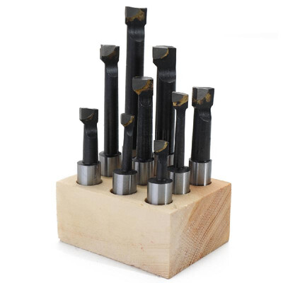 9PCS 12mm Shank Boring Bar Hard Alloy Carbide Tipped High Accuracy Boring Top Lathe Hole Milling Machine Tool Accessories
9PCS 12mm Shank Boring Bar Hard Alloy Carbide Tipped High Accuracy Boring Top Lathe Hole Milling Machine Tool Accessories