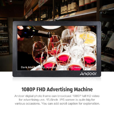 Andoer 156inch Digital Photo Frame 1920 1080 HD Advertising Machine Full View IPS Screen Support Random Play with Remote Christ
Andoer 156inch Digital Photo Frame 1920 1080 HD Advertising Machine Full View IPS Screen Support Random Play with Remote Christ