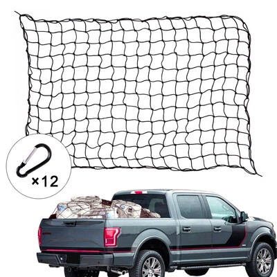 72 x 48 Super Duty Bungee Cargo Net for Truck Bed Stretches 12 Tangle-Free D Clip Carabiners Small 4x4 Mesh Holds Small
72 x 48 Super Duty Bungee Cargo Net for Truck Bed Stretches 12 Tangle-Free D Clip Carabiners Small 4x4 Mesh Holds Small