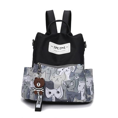 Womens shoulder backpack Korean fashion printed shoulder bag waterproof Oxford cloth Portable Travel Backpack
Womens shoulder backpack Korean fashion printed shoulder bag waterproof Oxford cloth Portable Travel Backpack