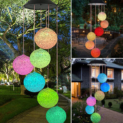 Siaonvr Solar Powered Wind Chime Light LED Garden Hanging Spinner Lamp Color Changing
Siaonvr Solar Powered Wind Chime Light LED Garden Hanging Spinner Lamp Color Changing