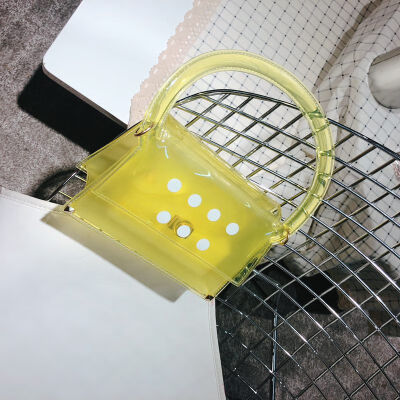 Transparent Jelly Women Small Top handle Tote Bag Clear Lady Luxury Designer Handbag Dot Candy Shoulder Crossbody Bag sac a main
Transparent Jelly Women Small Top handle Tote Bag Clear Lady Luxury Designer Handbag Dot Candy Shoulder Crossbody Bag sac a main