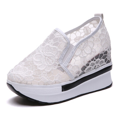 Single-shoe women in summer to increase 100 sets of Korean version flat-soled lace screen small white shoes leisure footwear high
Single-shoe women in summer to increase 100 sets of Korean version flat-soled lace screen small white shoes leisure footwear high