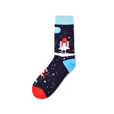 New Mid Crew colorful Socks Spaceman series cosmic astronaut male personality in the tube cotton socks men sox
New Mid Crew colorful Socks Spaceman series cosmic astronaut male personality in the tube cotton socks men sox