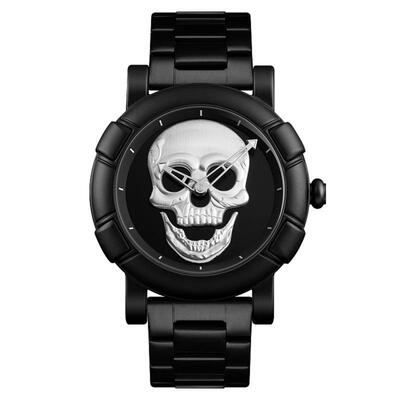 SKMEI 9178 Mens Watch Skull Quartz Watch Stainless Steel Male Water Resistant Wristwatch
SKMEI 9178 Mens Watch Skull Quartz Watch Stainless Steel Male Water Resistant Wristwatch