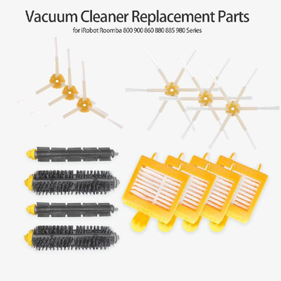 15pcs Vacuum Cleaner Replacement Part 3-armed Brush 6-armed Brush Filter Brush for iRobot Roomba 700 760 770 780 Series
15pcs Vacuum Cleaner Replacement Part 3-armed Brush 6-armed Brush Filter Brush for iRobot Roomba 700 760 770 780 Series