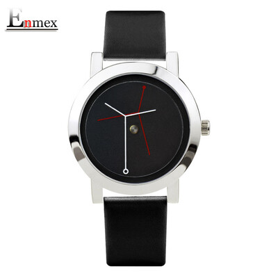 Enmex creative design branch concept neutral watch simple two-needle watch when the holiday gift is translated
Enmex creative design branch concept neutral watch simple two-needle watch when the holiday gift is translated