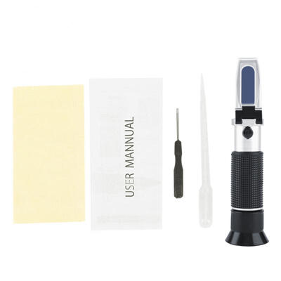 Greensen Handheld 0-32Brix Refractometer 0-28Salinity Salinometer Fruit Juice Sugar Tester Meter
Greensen Handheld 0-32Brix Refractometer 0-28Salinity Salinometer Fruit Juice Sugar Tester Meter