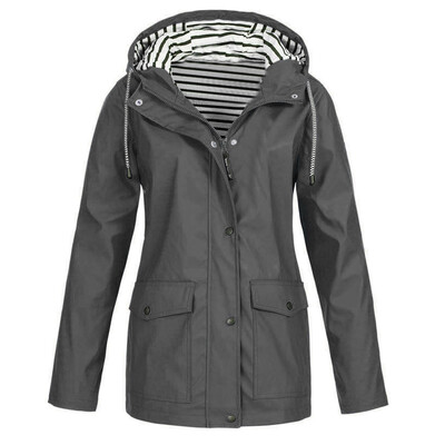 Roseonmyhand Women Solid Rain Jacket Outdoor Plus Waterproof Hooded Raincoat Windproof
Roseonmyhand Women Solid Rain Jacket Outdoor Plus Waterproof Hooded Raincoat Windproof