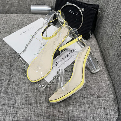 Sandals 2019 new female summer Korean version of Joker transparent high-heeled shoes buckle hollow student toe gladiator sandals
Sandals 2019 new female summer Korean version of Joker transparent high-heeled shoes buckle hollow student toe gladiator sandals