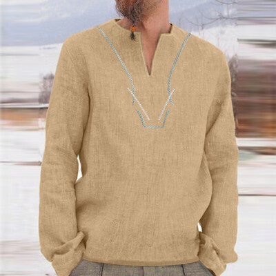 Toponeto Mens Baggy Retro Cotton Blend Solid Embroidery Long Sleeve V Neck Shirts Tops
Toponeto Mens Baggy Retro Cotton Blend Solid Embroidery Long Sleeve V Neck Shirts Tops