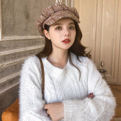 Autumn&winter wool hat female checkered octagonal hat Korean version of Joker Cap casual retro literary berets tide
Autumn&winter wool hat female checkered octagonal hat Korean version of Joker Cap casual retro literary berets tide