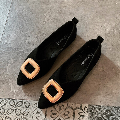 Pointed shallow mouth single shoes foreign style autumn Joker flat-bottomed evening shoes womens shoes a pedal shoes
Pointed shallow mouth single shoes foreign style autumn Joker flat-bottomed evening shoes womens shoes a pedal shoes