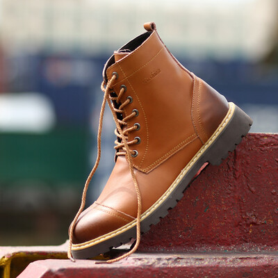 New mens shoes high to help fashion leather Martin boots mens shoes outdoor casual shoes
New mens shoes high to help fashion leather Martin boots mens shoes outdoor casual shoes