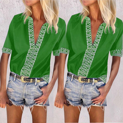 Starmoon Fashion Womens National Style Beach Sunscreen Short Sleeves Print Top Blouse
Starmoon Fashion Womens National Style Beach Sunscreen Short Sleeves Print Top Blouse