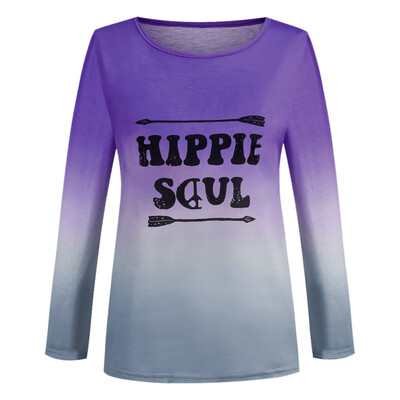 Women Loose Round Collar Summer Rainbow Casual Gradient Letter Print Loose Long Sleeve Casual Simple Wild T-Shirt
Women Loose Round Collar Summer Rainbow Casual Gradient Letter Print Loose Long Sleeve Casual Simple Wild T-Shirt