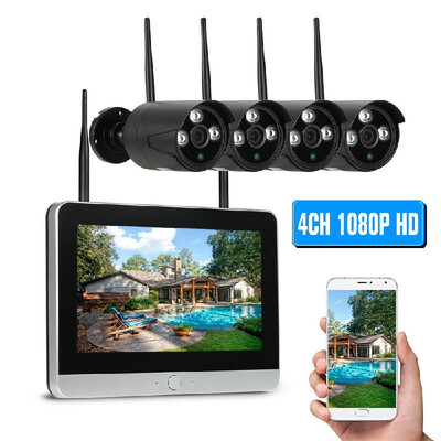 4CH 1080P HD WiFi NVR Kit 115 LCD Screen Monitor with 4pcs 1080P 20MP Wireless WiFi Waterproof Outdoor Bullet IP Camera Support
4CH 1080P HD WiFi NVR Kit 115 LCD Screen Monitor with 4pcs 1080P 20MP Wireless WiFi Waterproof Outdoor Bullet IP Camera Support