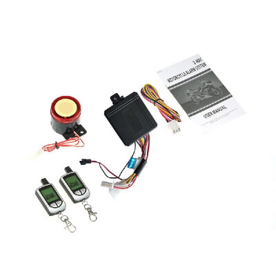 2 Way Motorcycle Alarm System with Remote Engine Start Remote Transmitter Shock Sensor Anti-Theft Security System LCD Display DC12
2 Way Motorcycle Alarm System with Remote Engine Start Remote Transmitter Shock Sensor Anti-Theft Security System LCD Display DC12