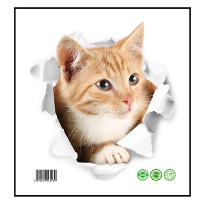 1 Pc Vivid 3D Cat Stickers Removable Self Adhensive Decals for Wall Art Sculpture Indoor PVC Cat Decals
1 Pc Vivid 3D Cat Stickers Removable Self Adhensive Decals for Wall Art Sculpture Indoor PVC Cat Decals