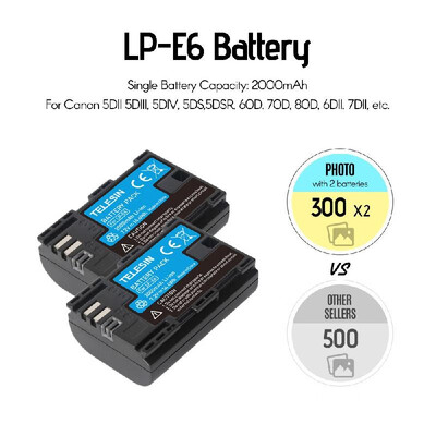 TELESIN 3 In 1 Multifunctional Camera Battery Charger Kit Set with 2 Pcs Batteries with SD Card Reader & Storage Carrying Function
TELESIN 3 In 1 Multifunctional Camera Battery Charger Kit Set with 2 Pcs Batteries with SD Card Reader & Storage Carrying Function