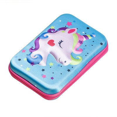Unicorn Embossed Pencil Box Cute 3D Rainbow Unicorn Star Pencil Case Large Capacity Hardtop EVA Pencil Case
Unicorn Embossed Pencil Box Cute 3D Rainbow Unicorn Star Pencil Case Large Capacity Hardtop EVA Pencil Case