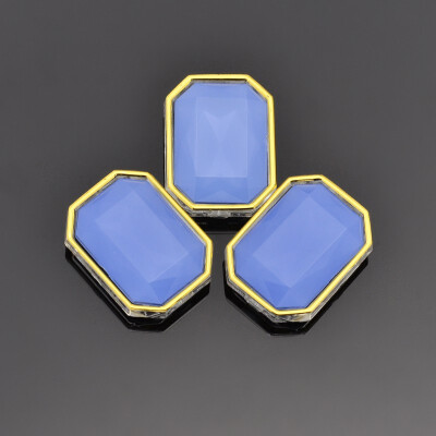 Sew on Rhinestone Taiwan Acrylic Golden Plated Garment Accessories Rectangle CornflowerBlue 20x15x7mm Hole 1mm
Sew on Rhinestone Taiwan Acrylic Golden Plated Garment Accessories Rectangle CornflowerBlue 20x15x7mm Hole 1mm