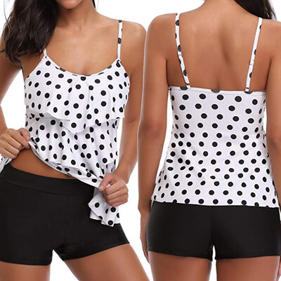 Saidsome Women 2 Piece Flounce Dots Printed Tops Bottoms Bikini Set Swimsuits Swimwear
Saidsome Women 2 Piece Flounce Dots Printed Tops Bottoms Bikini Set Swimsuits Swimwear