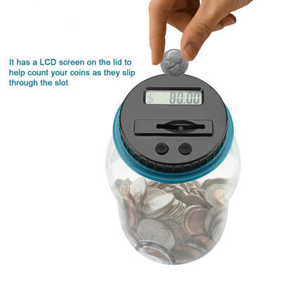 Greensen LCD Display Digital Piggy Bank Money Box Jar Dollar Coin Counting Box Money Saving Pot
Greensen LCD Display Digital Piggy Bank Money Box Jar Dollar Coin Counting Box Money Saving Pot