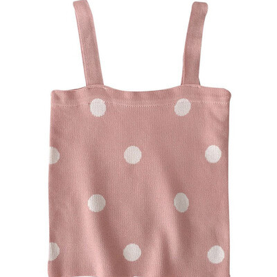 Women Polka Dot Print Wrapped Chest Slim Knitting Vest Bottoming Stretch Sling Bottoming Camisole
Women Polka Dot Print Wrapped Chest Slim Knitting Vest Bottoming Stretch Sling Bottoming Camisole