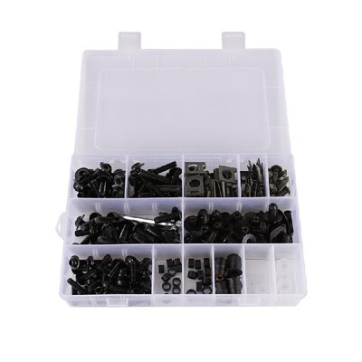 233pcs Universal Motorcycle Sportbike Fairing Bolt Kit Motorbike Body Fasteners Clip Screws Nuts Set
233pcs Universal Motorcycle Sportbike Fairing Bolt Kit Motorbike Body Fasteners Clip Screws Nuts Set