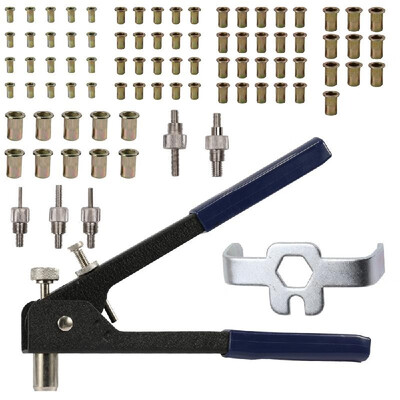 Blind Rivet Gun Threaded Insert Hand Riveting Kit Nuts Riveter Tool Box Set Hand Manual Repair Tools
Blind Rivet Gun Threaded Insert Hand Riveting Kit Nuts Riveter Tool Box Set Hand Manual Repair Tools