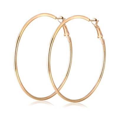 Silver 18k Gold Plate Rose Gold Round Hoop Sleeper Earrings 30mm-80mm 
Silver 18k Gold Plate Rose Gold Round Hoop Sleeper Earrings 30mm-80mm