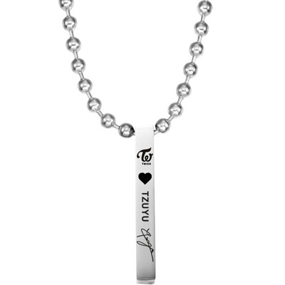 KPOP TWICE Stainless Steel Solid Rod Lettering Pendant Necklace Boys Girls Couple Necklace Hot Gifts for Fans
KPOP TWICE Stainless Steel Solid Rod Lettering Pendant Necklace Boys Girls Couple Necklace Hot Gifts for Fans