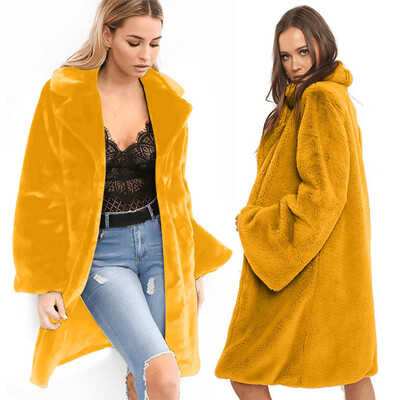 Toponeto Fashion Women Solid Medium Long Windbreaker Turn-Down Collar Warm Plush Coat
Toponeto Fashion Women Solid Medium Long Windbreaker Turn-Down Collar Warm Plush Coat