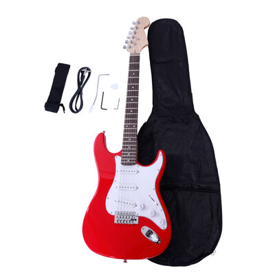 Ktaxon 39" Rose Wood Fingerboard Electric Guitar Monochrome Gigbag Cord Strap Accessor
Ktaxon 39" Rose Wood Fingerboard Electric Guitar Monochrome Gigbag Cord Strap Accessor