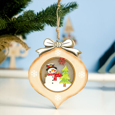 Gobestart Christmas Wood Painted Snowman Light Card Christmas Tree Light Small Pendant
Gobestart Christmas Wood Painted Snowman Light Card Christmas Tree Light Small Pendant