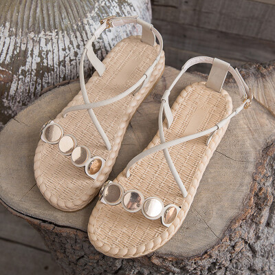 Sandals Girl Summer INS Tide Student Fairy Wind with Sequins Flat-bottomed Roman Beach Shoes
Sandals Girl Summer INS Tide Student Fairy Wind with Sequins Flat-bottomed Roman Beach Shoes