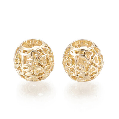 Alloy European Beads Hollow Large Hole Beads Rondelle with Heart Golden 11x10mm Hole 5mm
Alloy European Beads Hollow Large Hole Beads Rondelle with Heart Golden 11x10mm Hole 5mm