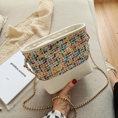 Tailored Fashion Women Retro Leather Wool Bucket Bag Crossbody Bag Chain Shoulder Bags
Tailored Fashion Women Retro Leather Wool Bucket Bag Crossbody Bag Chain Shoulder Bags
