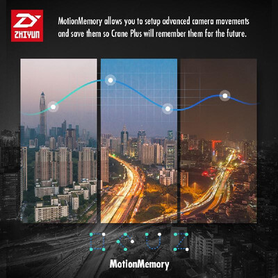 Zhiyun Crane Plus 3 Axis Handheld Gimbal Stabilizer 2500g Payload Support Long Exposure Time Lapse MotionMemory Object Tracking Wi
Zhiyun Crane Plus 3 Axis Handheld Gimbal Stabilizer 2500g Payload Support Long Exposure Time Lapse MotionMemory Object Tracking Wi