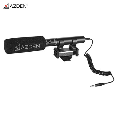 AZDEN SGM-990 Shotgun Omni Microphone Super Cardioid Electret Condenser Microphone with Long & Short Pick-up Patterns 35mm Mini-p
AZDEN SGM-990 Shotgun Omni Microphone Super Cardioid Electret Condenser Microphone with Long & Short Pick-up Patterns 35mm Mini-p