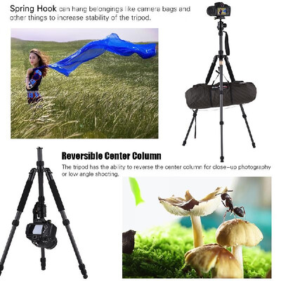 Andoer TP-668SC Portable Carbon Fiber Tripod Photography Travel Tripod Monopod with Panoramic Ball Head 4-Section Max Height 145c
Andoer TP-668SC Portable Carbon Fiber Tripod Photography Travel Tripod Monopod with Panoramic Ball Head 4-Section Max Height 145c