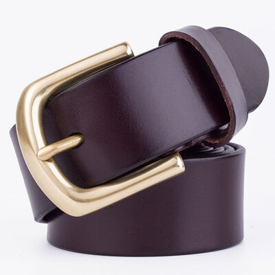 Copper buckle mens pin buckle belt leather first layer leather belt casual wild pants belt generation
Copper buckle mens pin buckle belt leather first layer leather belt casual wild pants belt generation