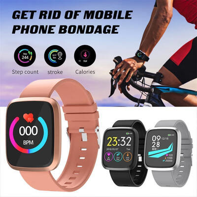 Sports Smart Watch 144 inch Waterproof Wristwatch Heart Rate Blood Pressure Monitor Fitness Tracker
Sports Smart Watch 144 inch Waterproof Wristwatch Heart Rate Blood Pressure Monitor Fitness Tracker