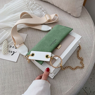 Qiao Bani 2019 new Korean chic fashion matte hit color flip small square bag shoulder diagonal trend handbags
Qiao Bani 2019 new Korean chic fashion matte hit color flip small square bag shoulder diagonal trend handbags